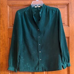 Chic Forest Green Women's Blouse